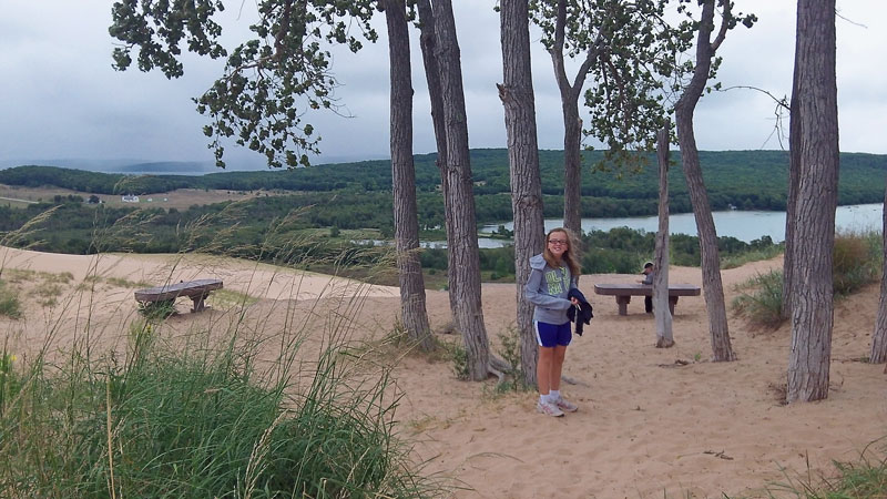 dune climb overlook on cottonwood trail